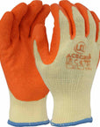 UCI - Ace Grip - Latex Crinkle Palm Gloves - Orange/Yellow - Retail Pair