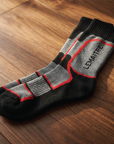 Lemaitre - Lemat - Coolmax Crew Boot Socks - Black/Grey