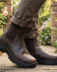 Perf - Brandon Pro - Water Resistant Leather Safety Dealer Boots - Brown