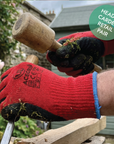 UCI - Ace Grip - Latex Crinkle Palm Gloves - Black/Red - Retail Pair