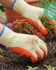 UCI - Ace Grip - Latex Crinkle Palm Gloves - Orange/Yellow - Retail Pair