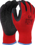 UCI - Ace Grip - Latex Crinkle Palm Gloves - Black/Red - Retail Pair