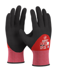 UCI - Adept KC - Knuckle 3/4 Coated Foam Nitrile Gloves - Red - Pack of 10