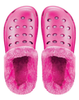 Estro - A01 - Waterproof Thermal Fur Lined Womens Low Garden Clogs - Pink