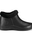 Estro - A16 - Waterproof Thermal Fur Lined Womens Mid Garden Clogs - Black