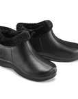Estro - A16 - Waterproof Thermal Fur Lined Womens Mid Garden Clogs - Black