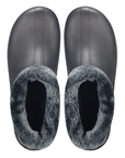 Estro - A16 - Waterproof Thermal Fur Lined Womens Mid Garden Clogs - Dark Grey