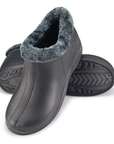 Estro - A16 - Waterproof Thermal Fur Lined Womens Mid Garden Clogs - Dark Grey