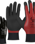 Hantex - N377 - Dual Nitrile Fully Coated Gloves - Black - Pack of 10
