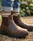 Perf - CountryK - Kids Water Resistant Leather Soft Toe Dealer Boots - Brown