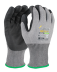 Hantex - Nexa - Nitrile Foam Palm Cut Lvl F Gloves - Black/Grey - Pack of 10