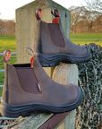 Perf - Dealer Pro - Water Resistant Leather Safety Dealer Boots c/w Cap - Brown