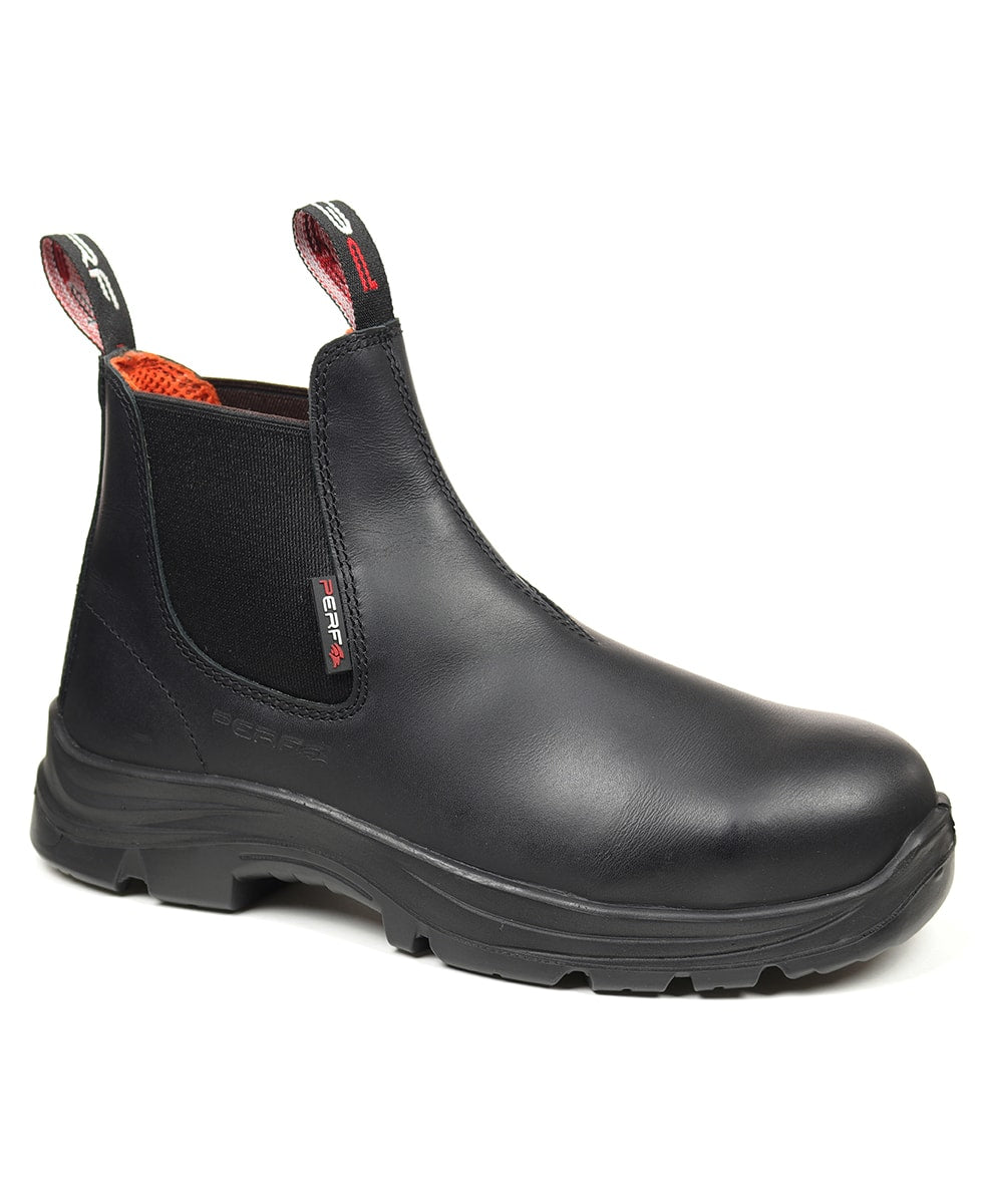 Perf - Brandon Pro - Water Resistant Leather Safety Dealer Boots - Black