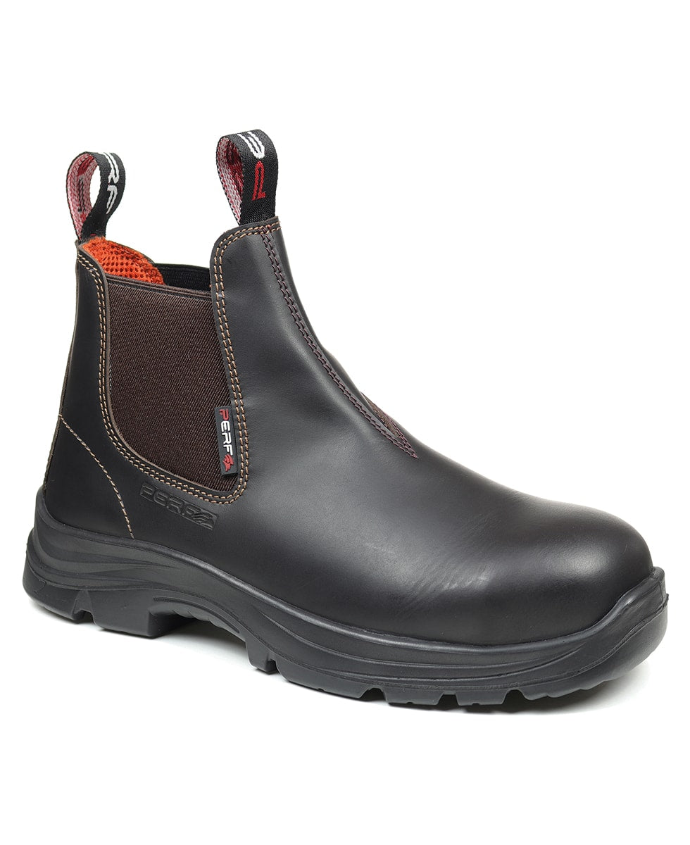 Perf - Brandon Pro - Water Resistant Leather Safety Dealer Boots - Stout